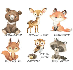 Zaiphany woodland wall decal fox on wall for playful kids room decor