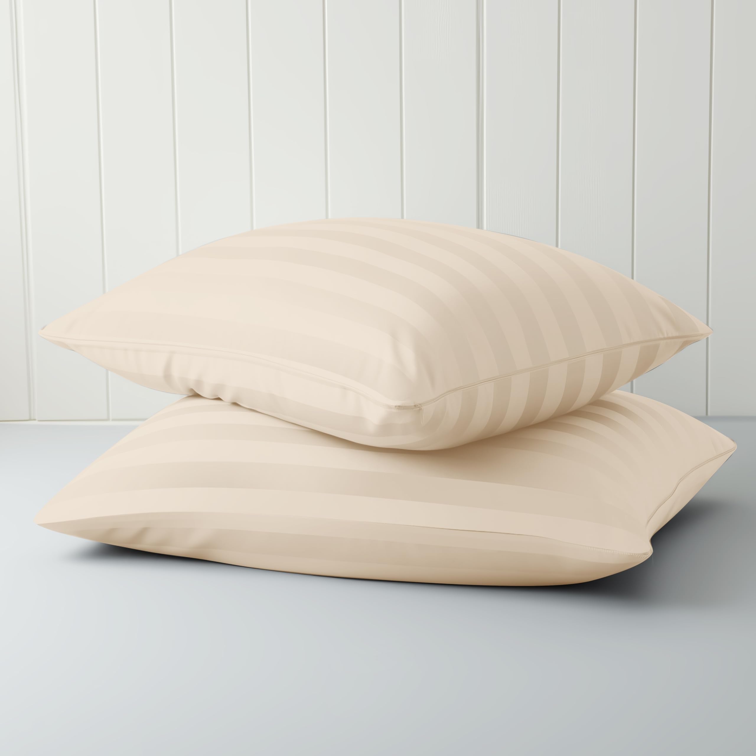Zaizaihome 100% Egyptian cotton 400TC pillow cover delivers luxurious feel and durability.