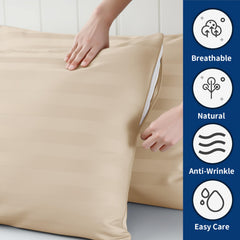 Zaizaihome zippered pillow case with concealed zipper for secure, easy removal.
