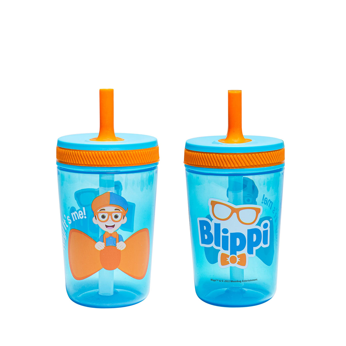 Zak Designs Blippi 15oz travel cup with leak-proof design for mess-free outings