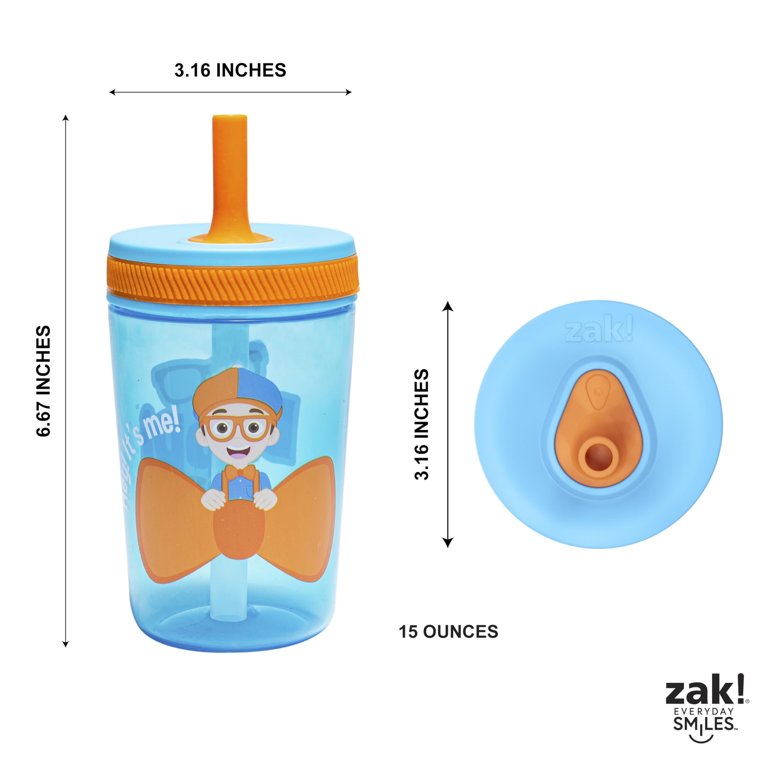 Zak Designs Blippi reusable drinkware promotes sustainable hydration