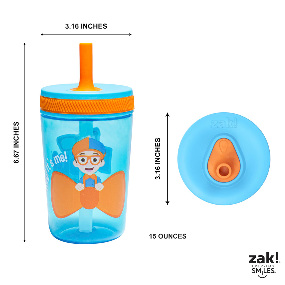 Zak Designs Blippi reusable drinkware promotes sustainable hydration