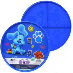 Zak Designs Blue's Clues 2-in-1 Plate divided side, easy clean and BPA-free.