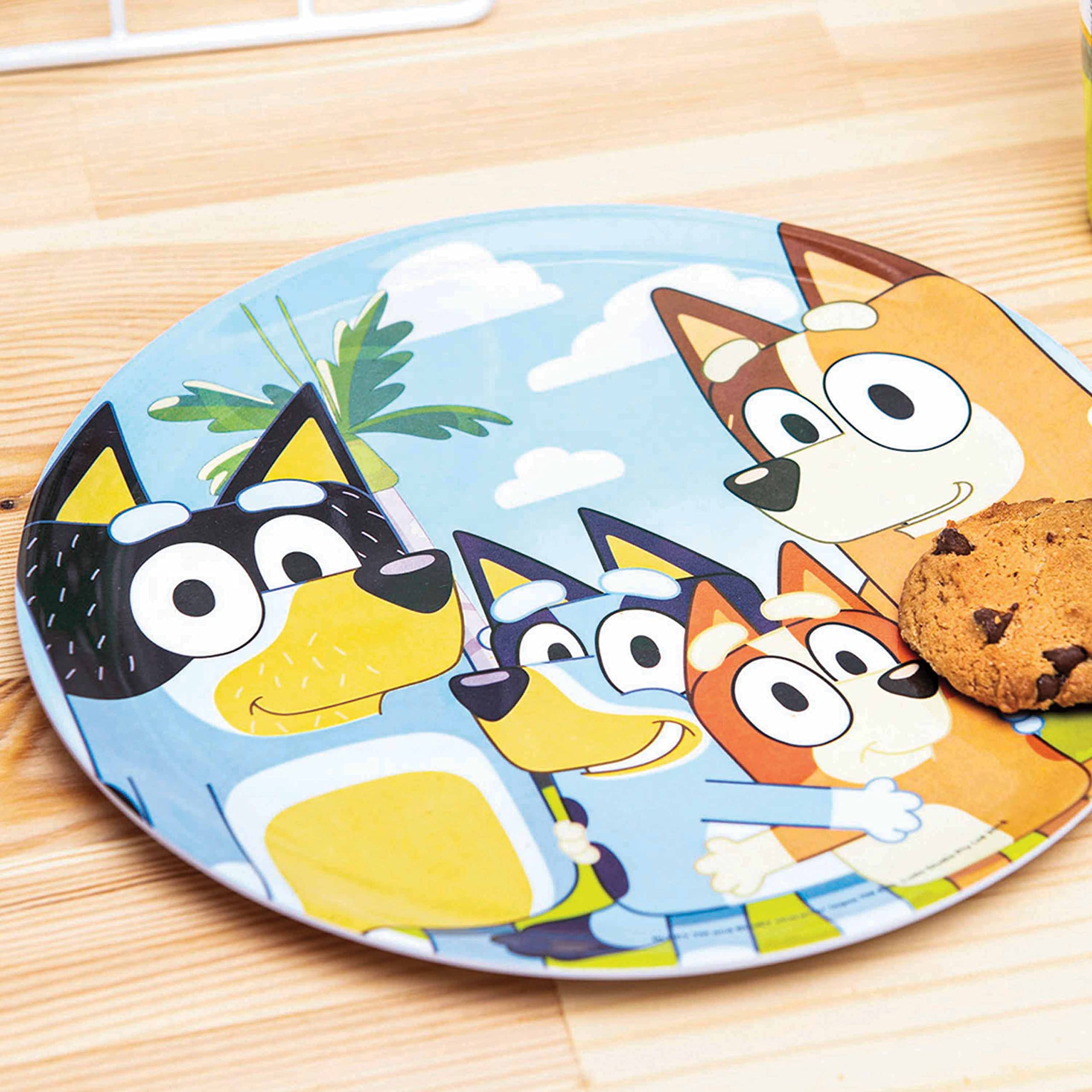 Zak Designs Bluey 8-inch plate ready for meals and snacks with kids.