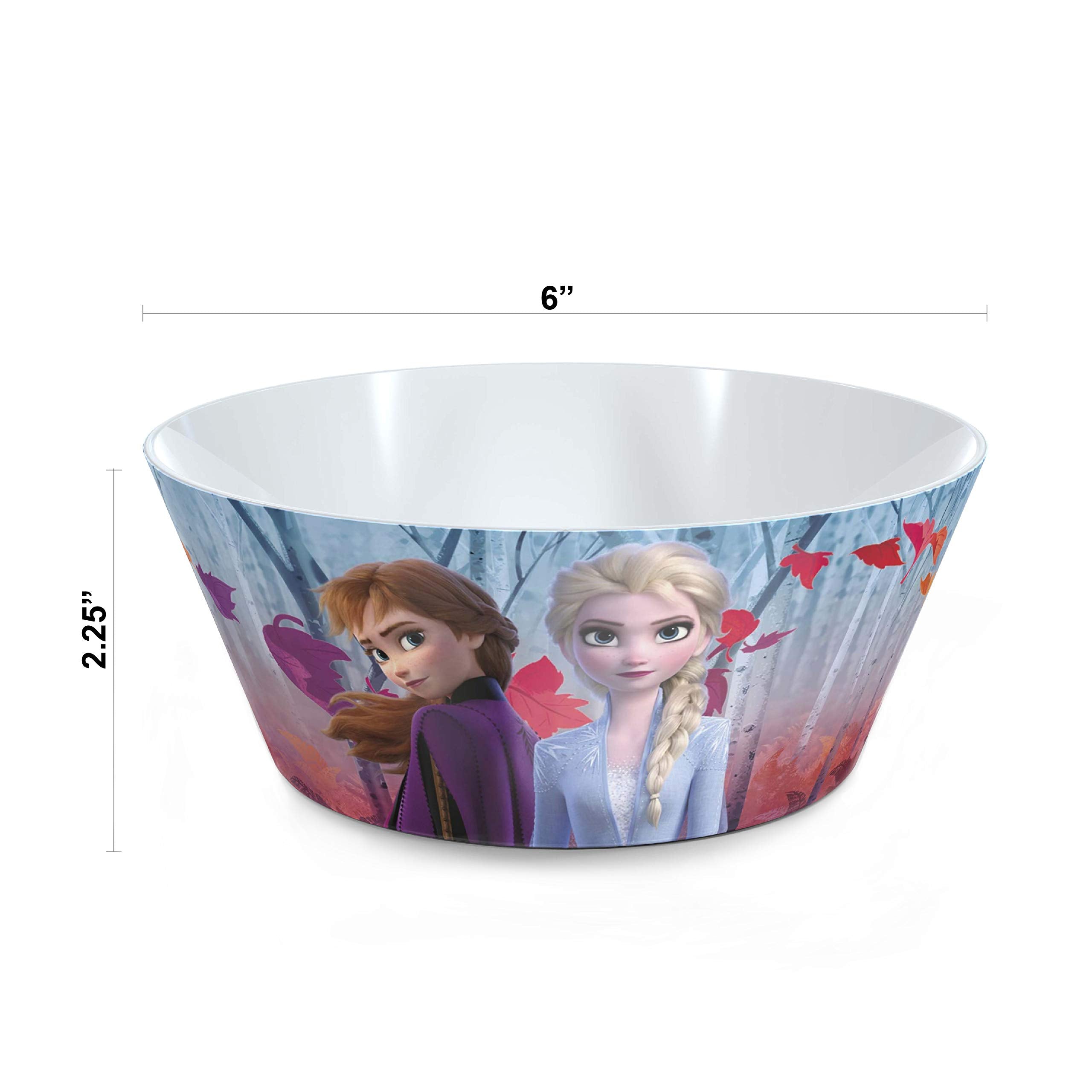 Zak Designs Disney Frozen 2 durable plastic construction withstands busy family mealtimes.
