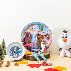 Zak Designs Disney Frozen 2 8-inch plate adds cheerful character imagery to meals.