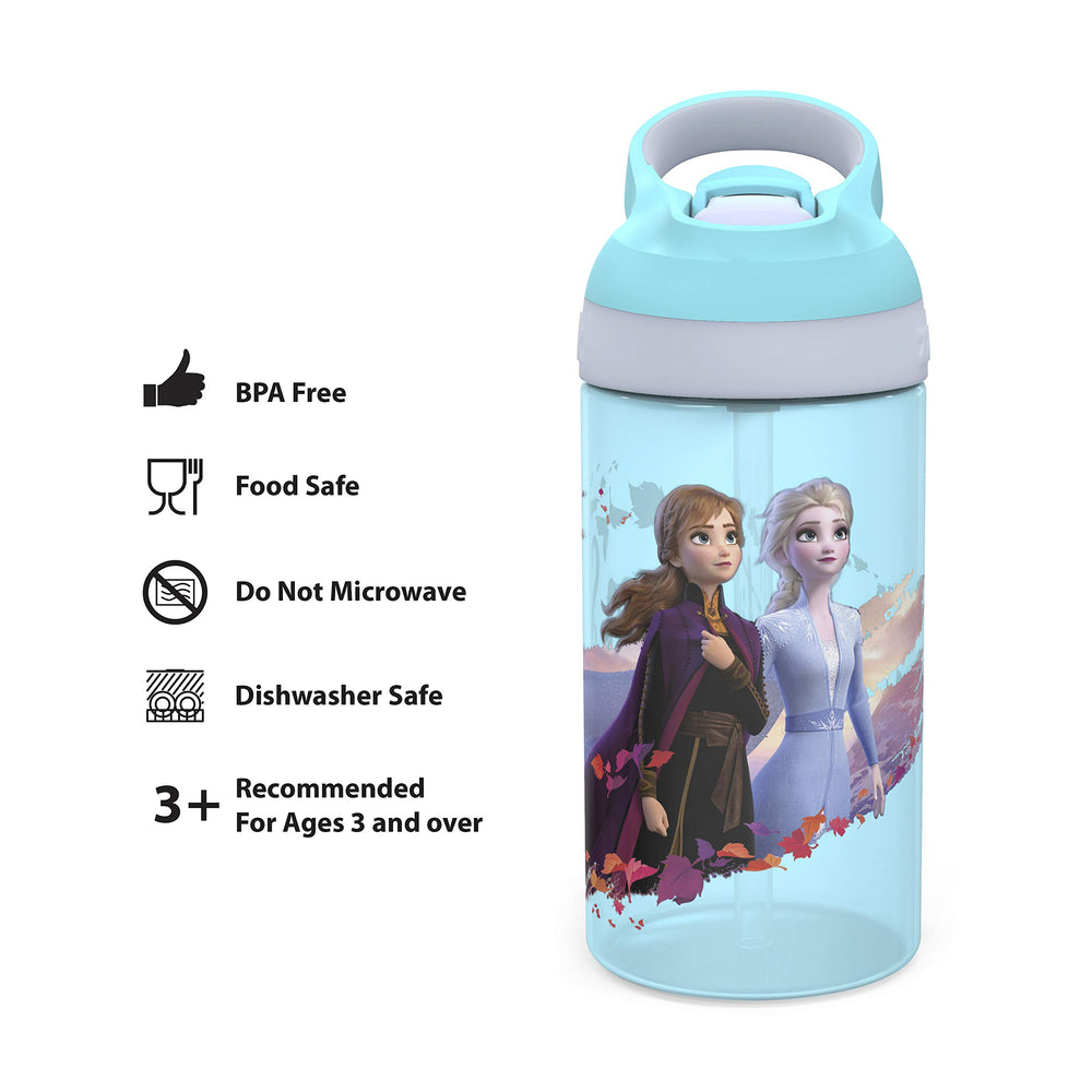 Zak Designs Disney Frozen 2 wraparound art sparks imaginative, enjoyable meals.