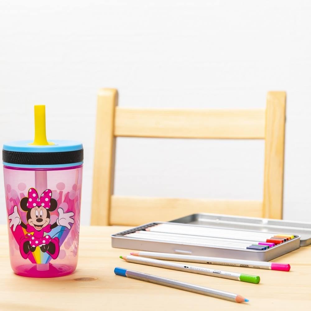 Zak Designs Disney Kelso Tumbler straw and valve for easy, mess-free sipping
