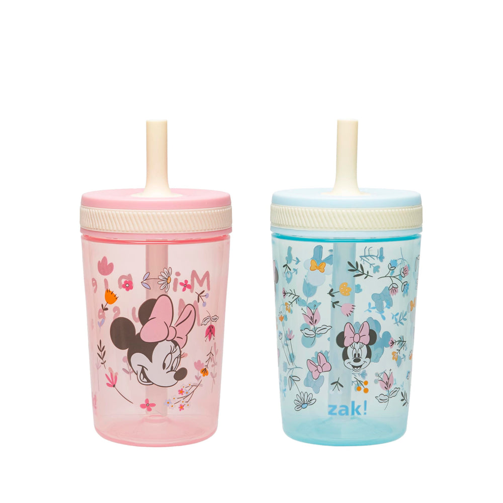 Zak Designs Minnie Mouse Kelso cups front view, 15oz toddler hydration for everyday use