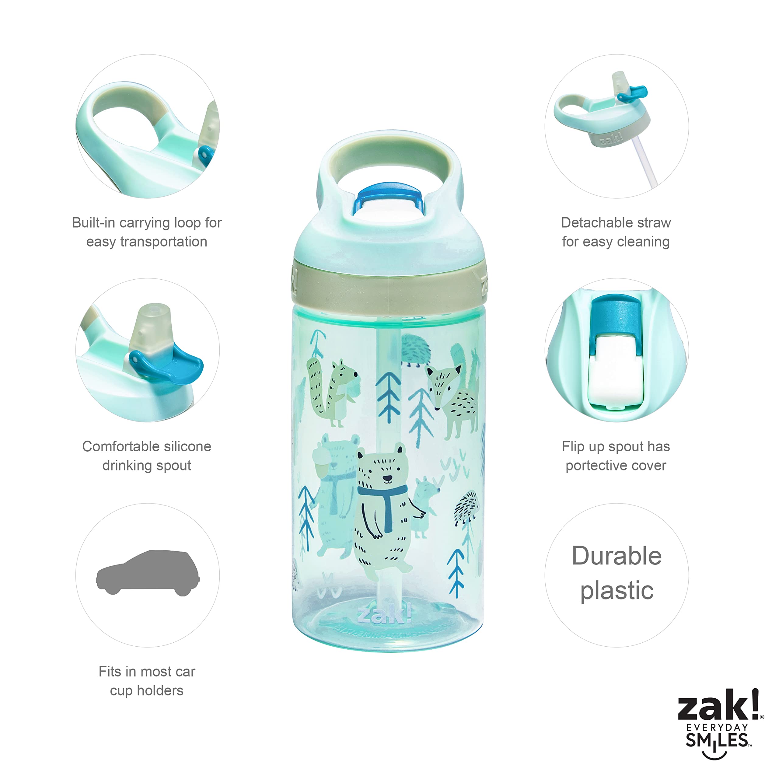 Zak Designs Forest Friends dinnerware set keeps family meals coordinated and cheerful