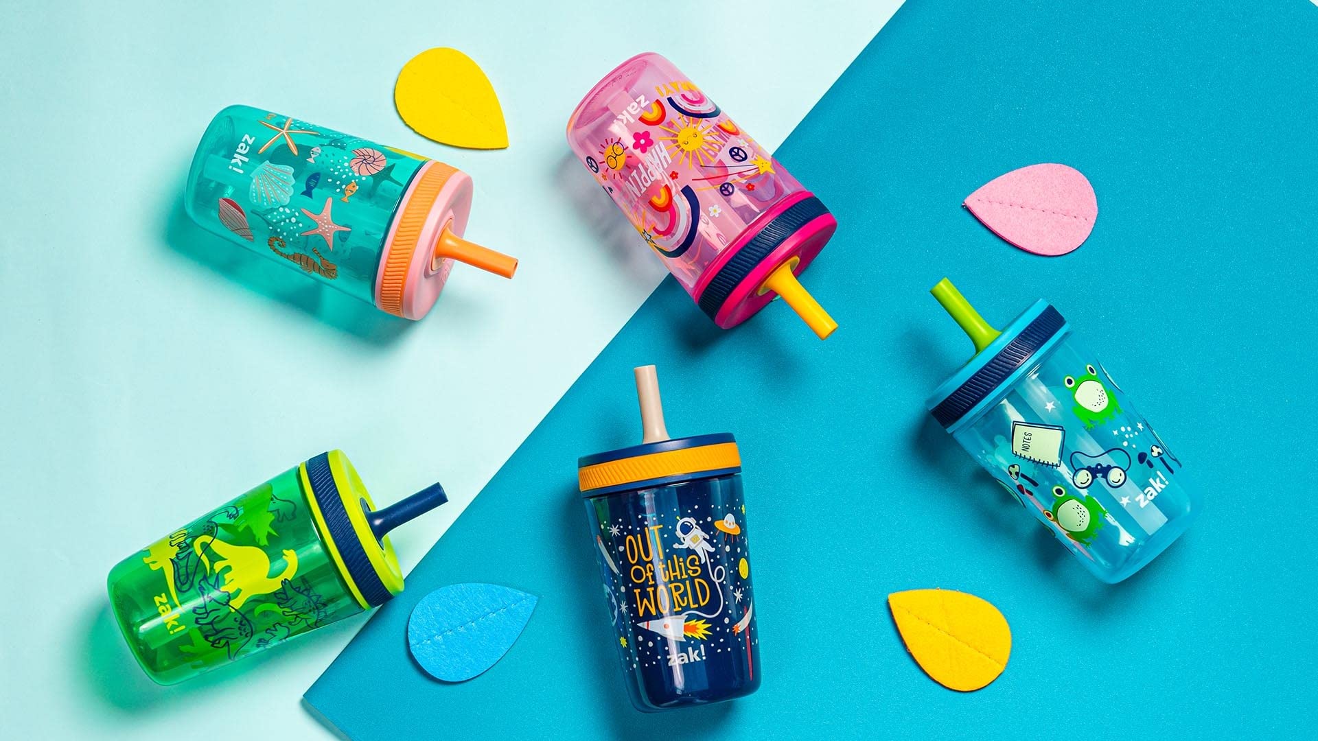 Zak Designs Kelso dishwasher-safe tumblers simplify cleanup after meals.