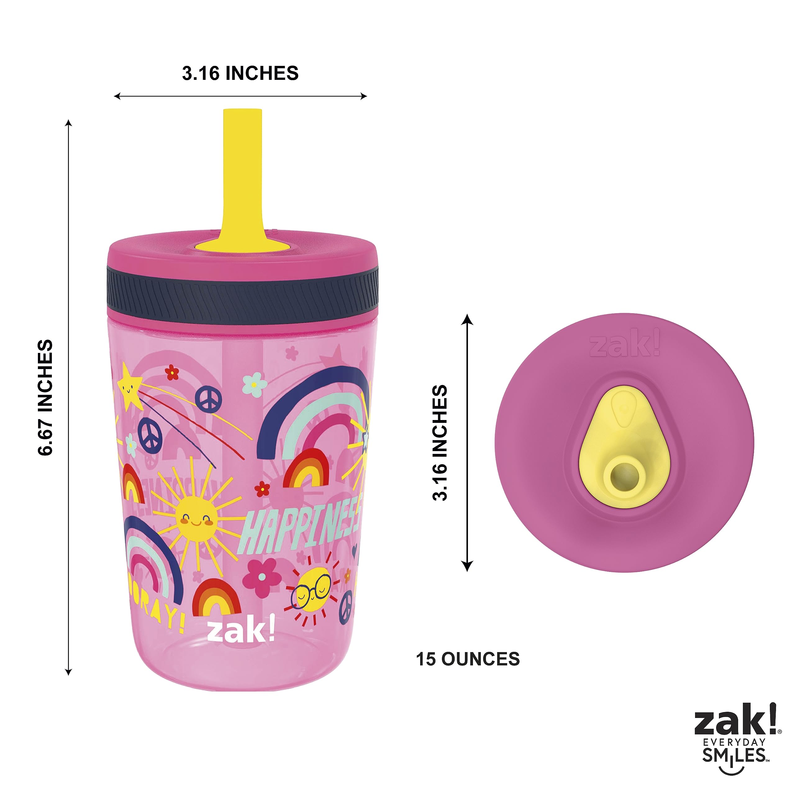 Zak Designs Kelso tumbler gift idea for kids graduating from sippy cups.