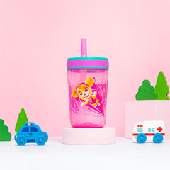 Zak Designs Kelso leak-proof lid closeup showing spill prevention for active kids