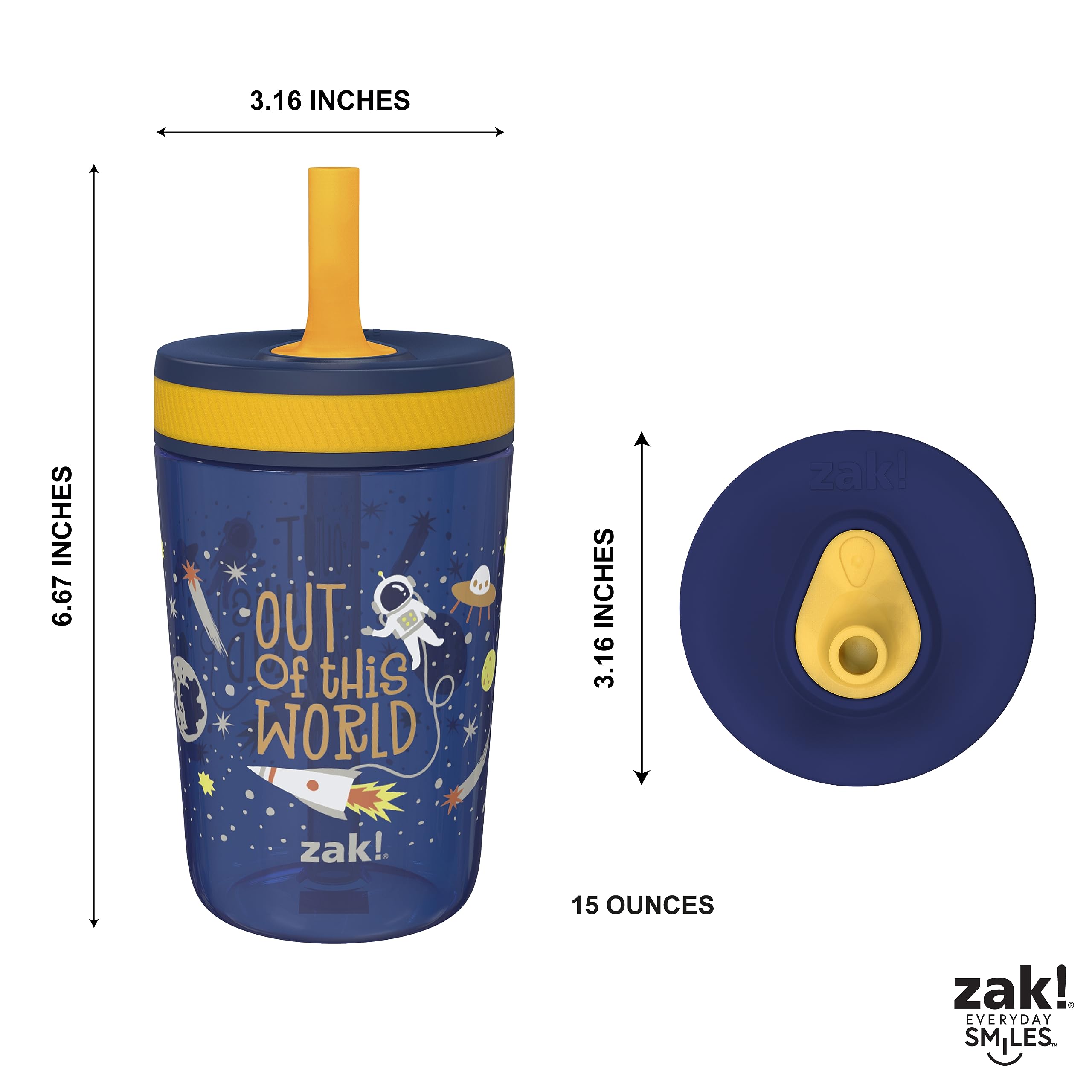 Zak Designs Kelso colorful design variants for easy identification