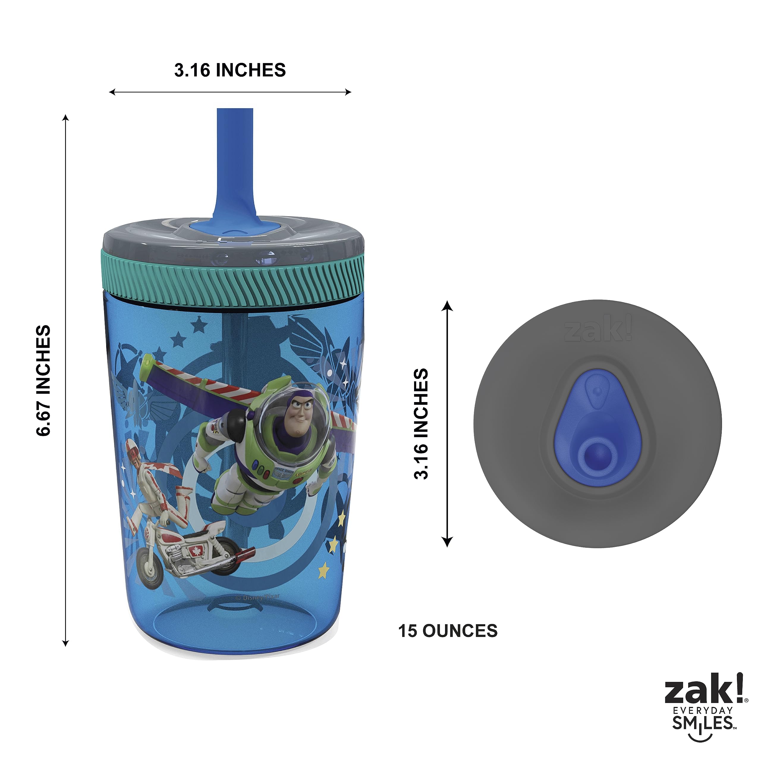 Zak Designs Kelso dishwasher-safe label for quick cleaning after busy days.