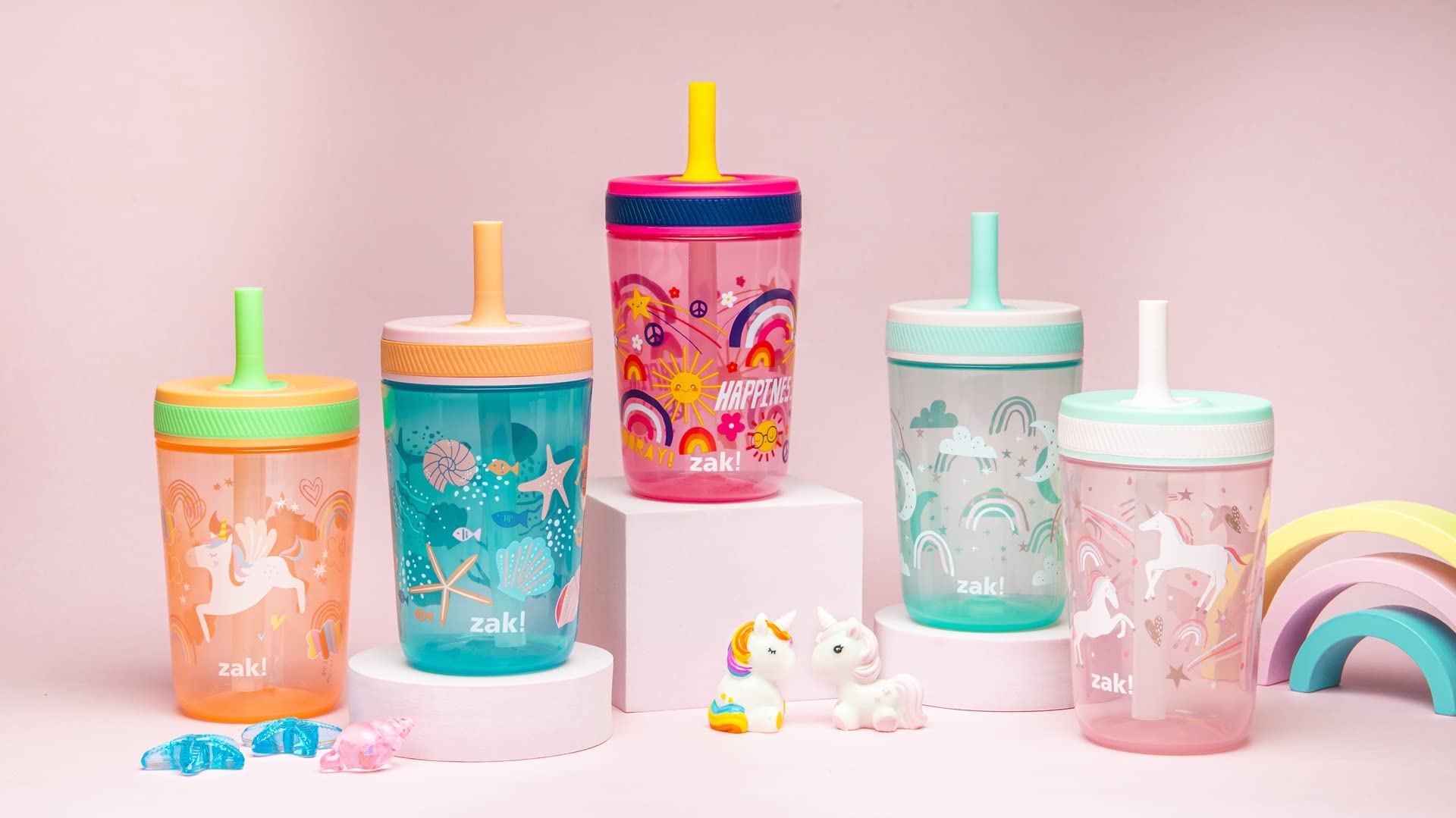 Zak Designs Kelso kid-friendly grip helps little hands hold steady