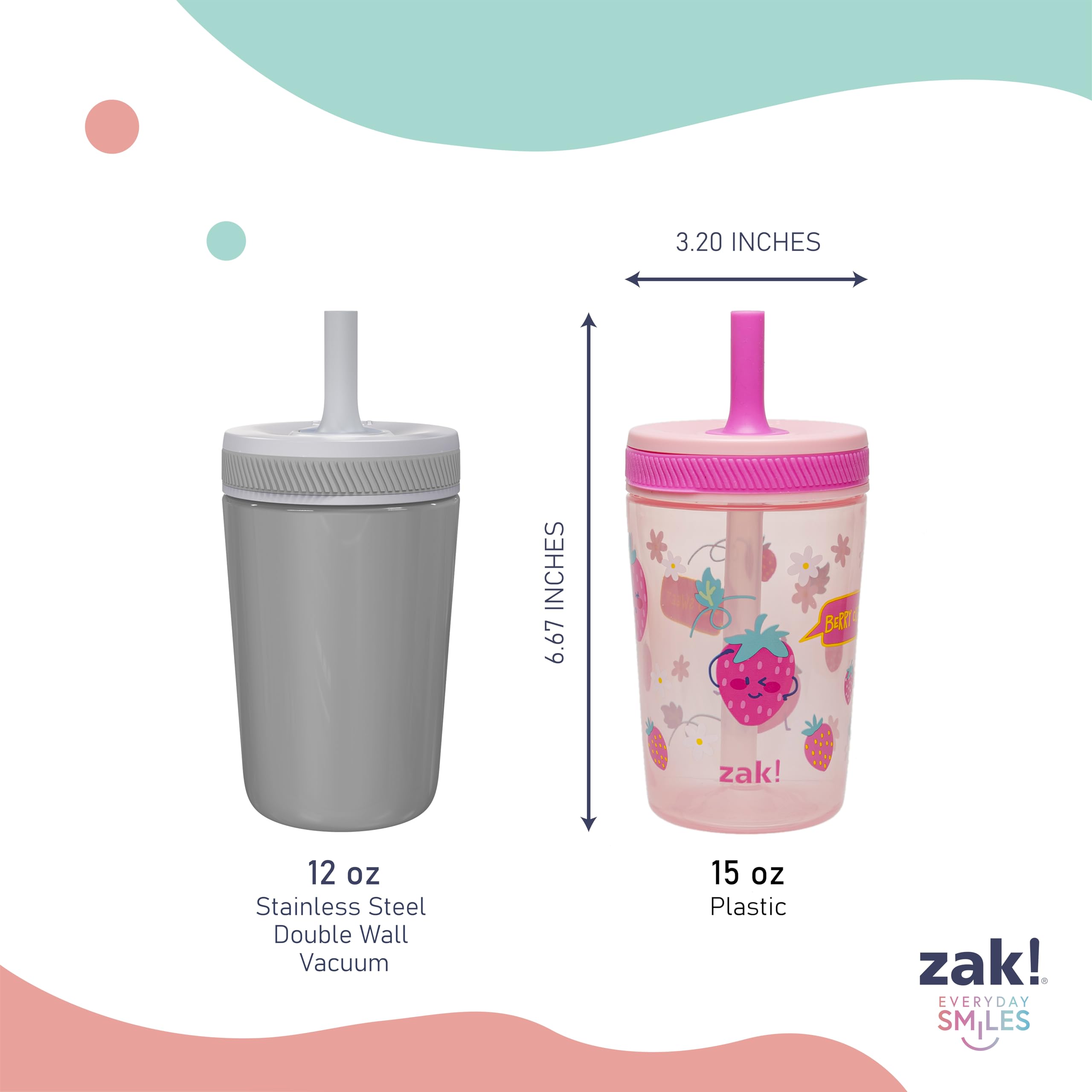 Zak Designs Kelso Sweet Berry and Lemon Zest design appeal