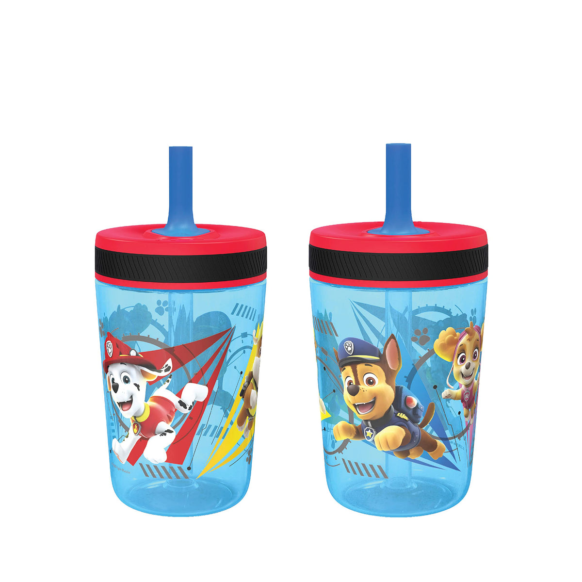 Zak Designs Kelso tumbler Chase hero; kid-friendly Paw Patrol cup for on-the-go hydration.