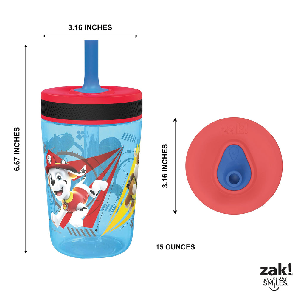 Zak Designs Kelso tumbler two-pack; great value for Paw Patrol fans.