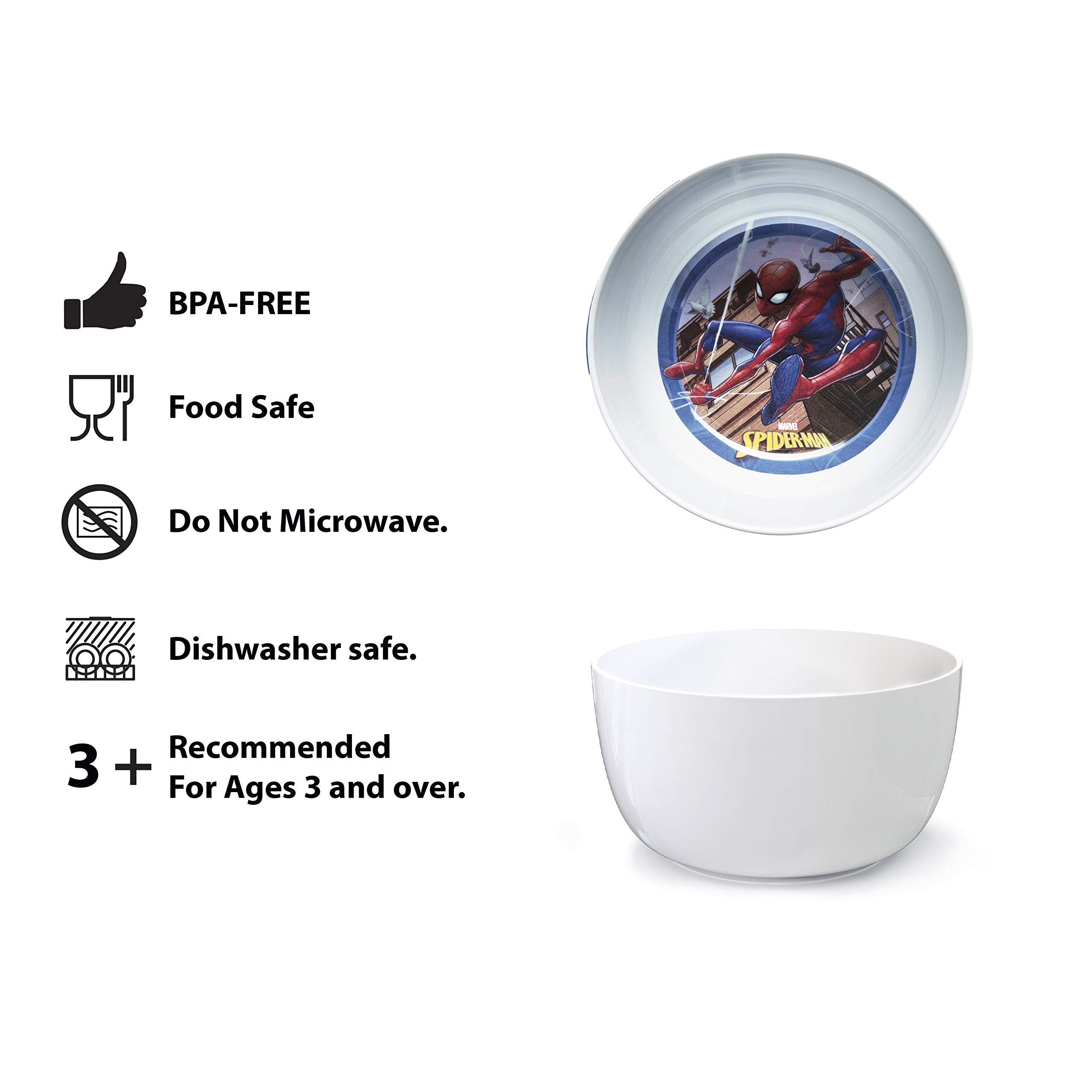 Zak Designs Marvel Spider-Man fork durable stainless steel for little hands.