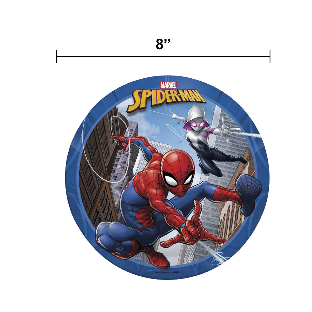 Zak Designs Spider-Man full-graphic plate art enhances mealtime fun and engagement.