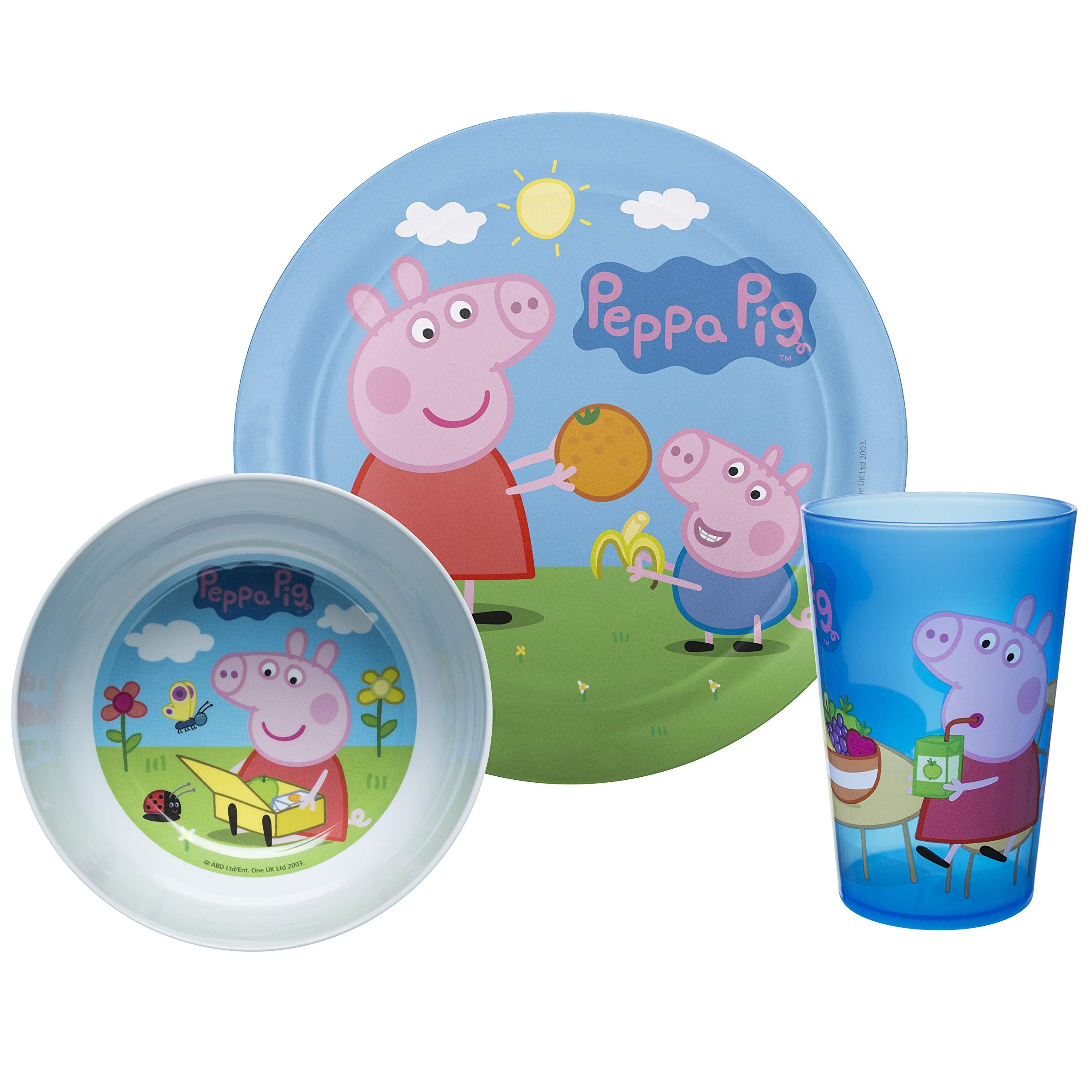 Zak Designs Peppa Pig dinnerware melamine bowl 5-1-2-inch sturdy use