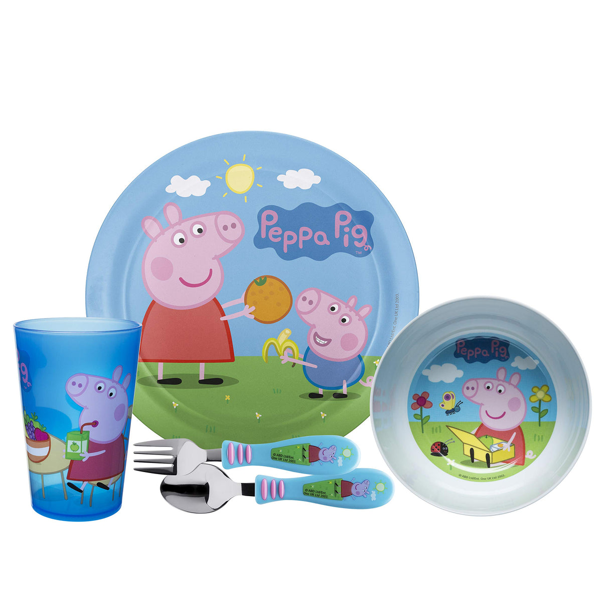 Zak Designs Peppa Pig dinnerware plate 8-inch for durable daily meals