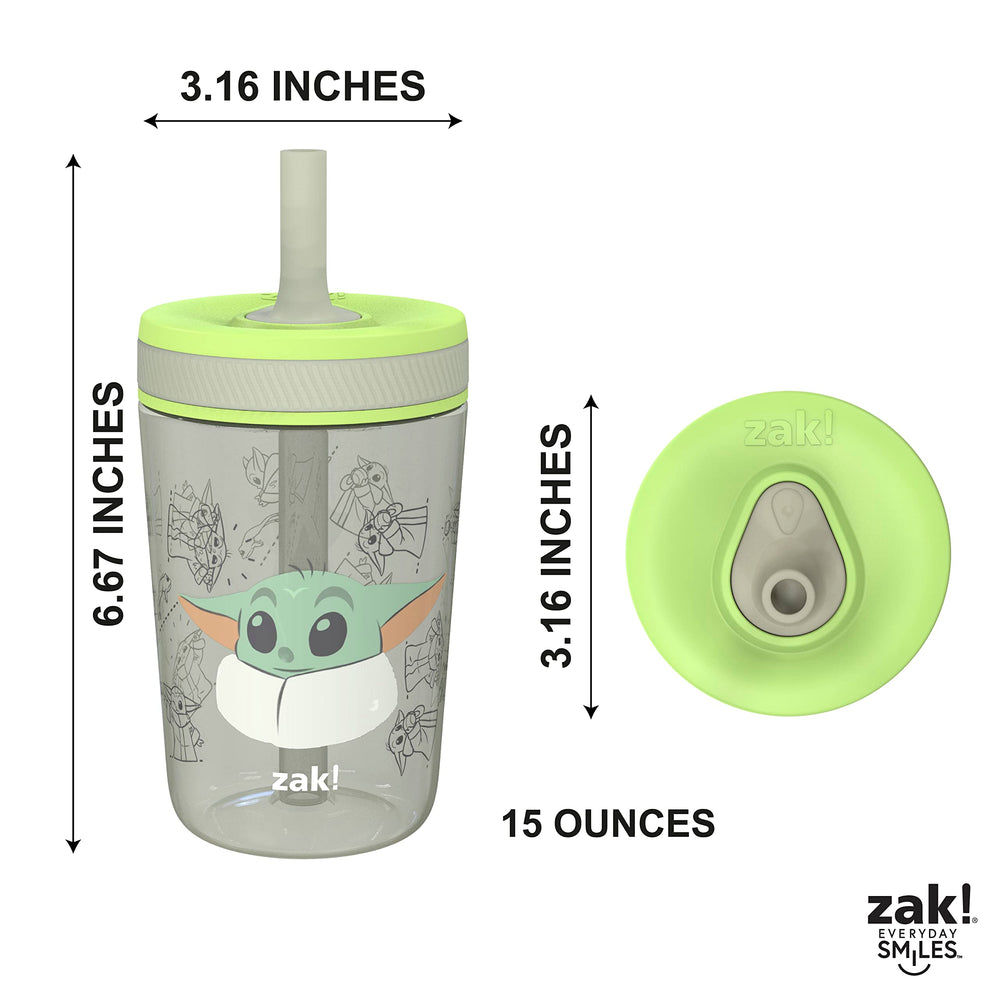 Reusable design from Zak Designs supports eco-friendly hydration habits.