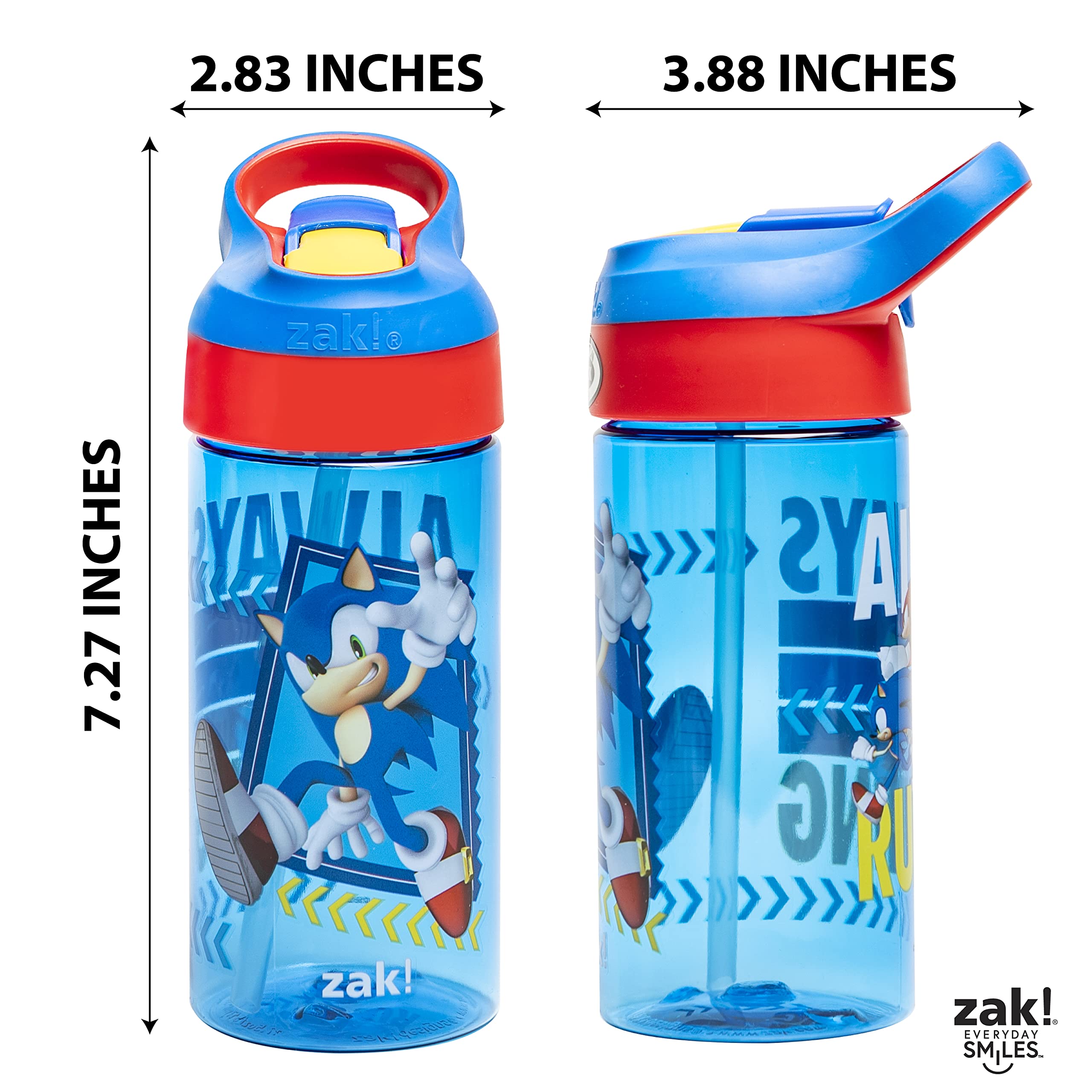 Zak Designs Sonic water bottle durable plastic for everyday use