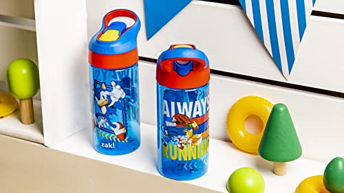 Zak Designs Sonic water bottle leak-proof lid prevents spills during travel