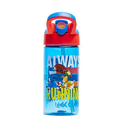 Zak Designs Sonic water bottle with spout cover keeping drinking area clean