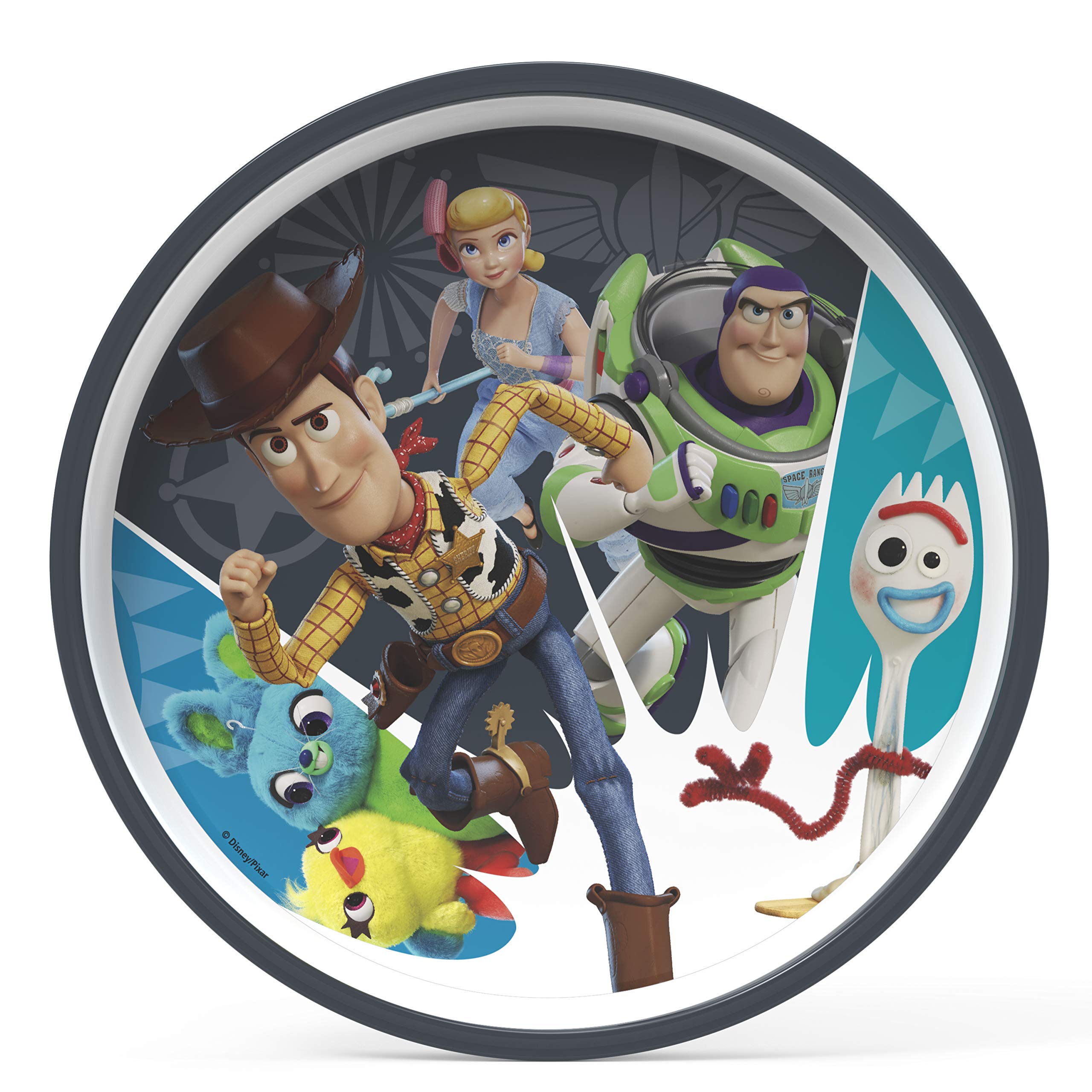 Zak Designs Toy Story 4 plate 8-inch with bold artwork for daily meals