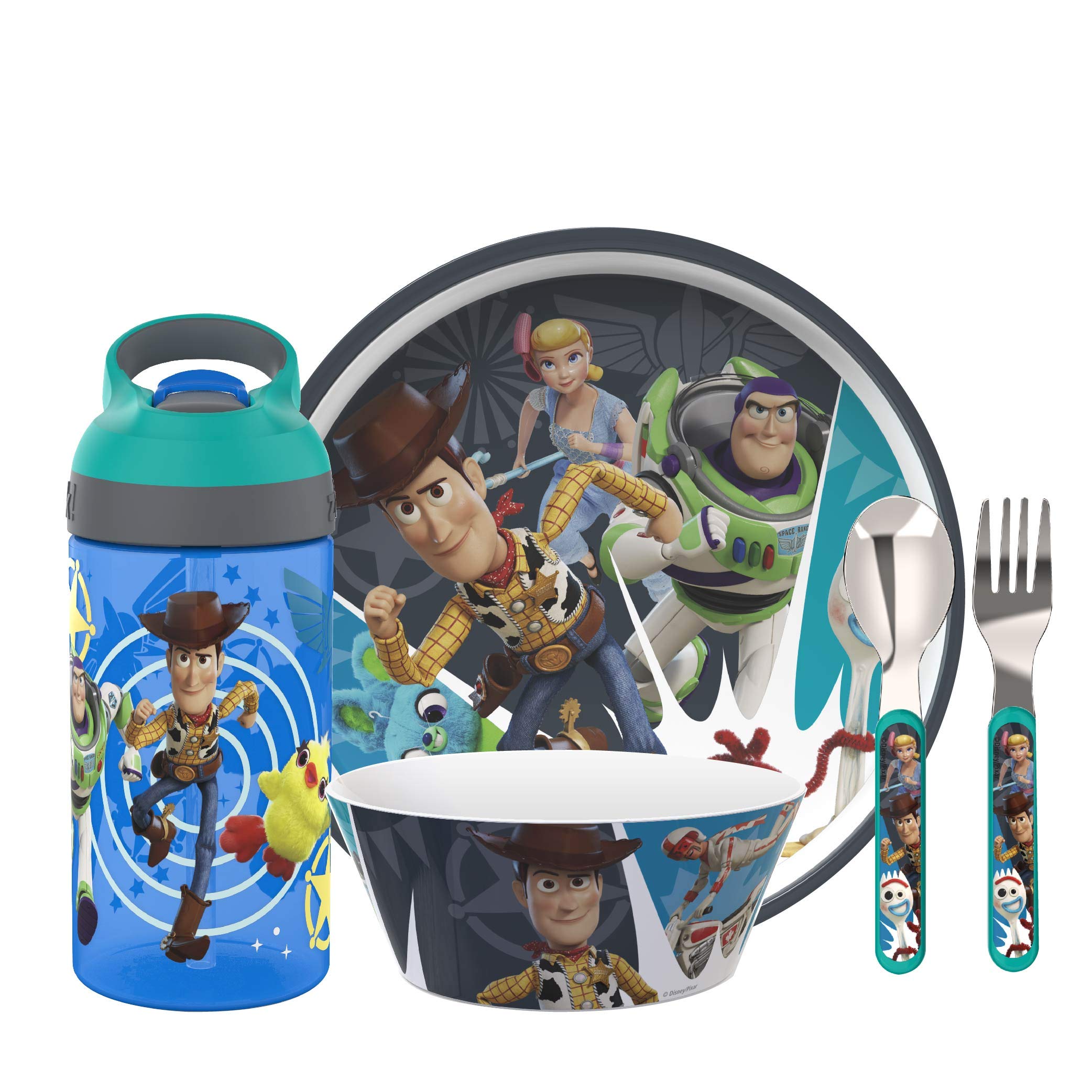 Zak Designs Toy Story 4 water bottle with straw for kid-friendly hydration on the go