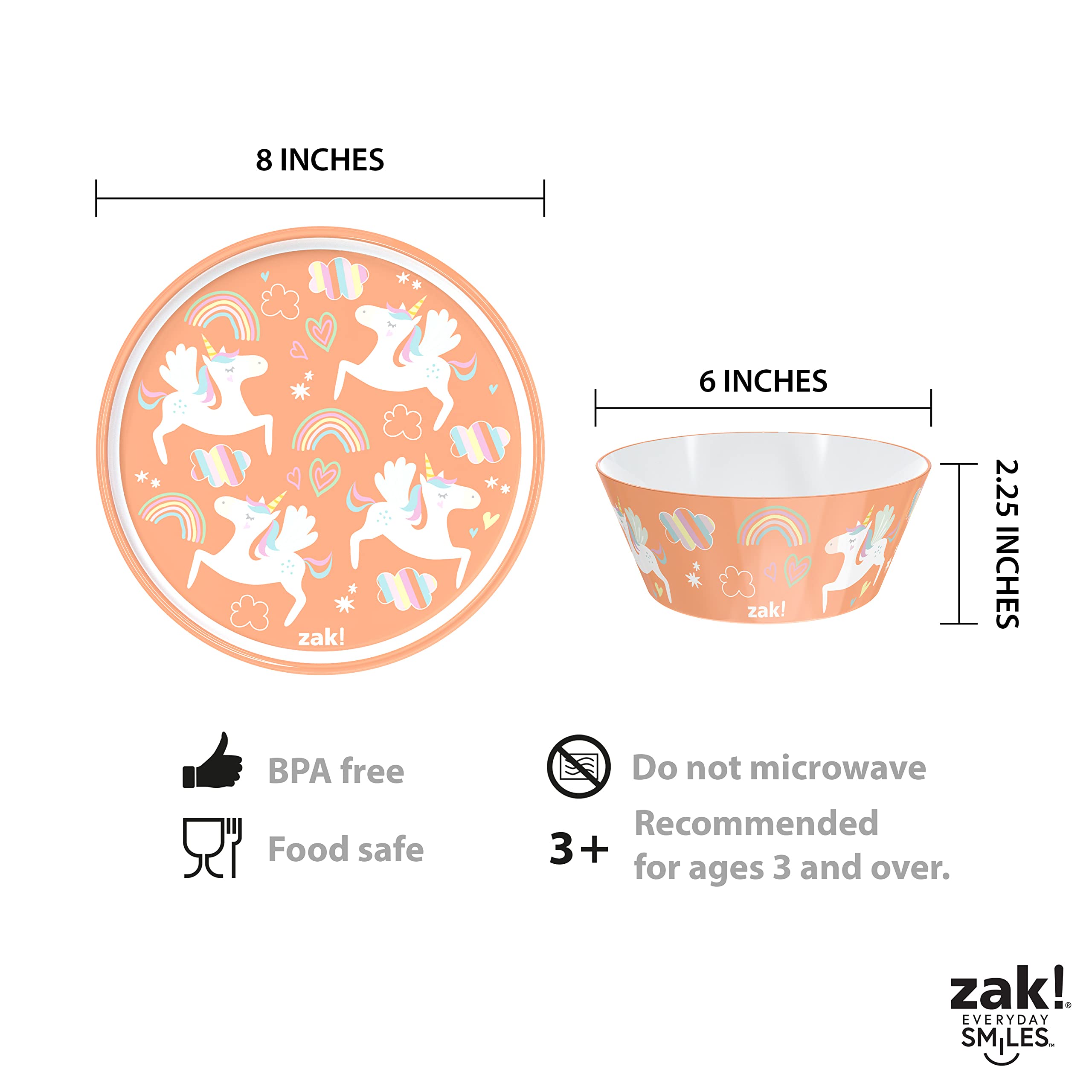 Zak Designs Unicorn fork encourages self-feeding with sturdy, kid-safe design