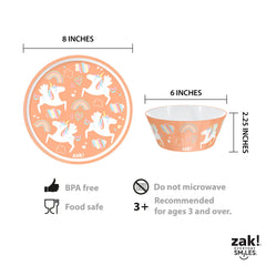 Zak Designs Unicorn fork encourages self-feeding with sturdy, kid-safe design
