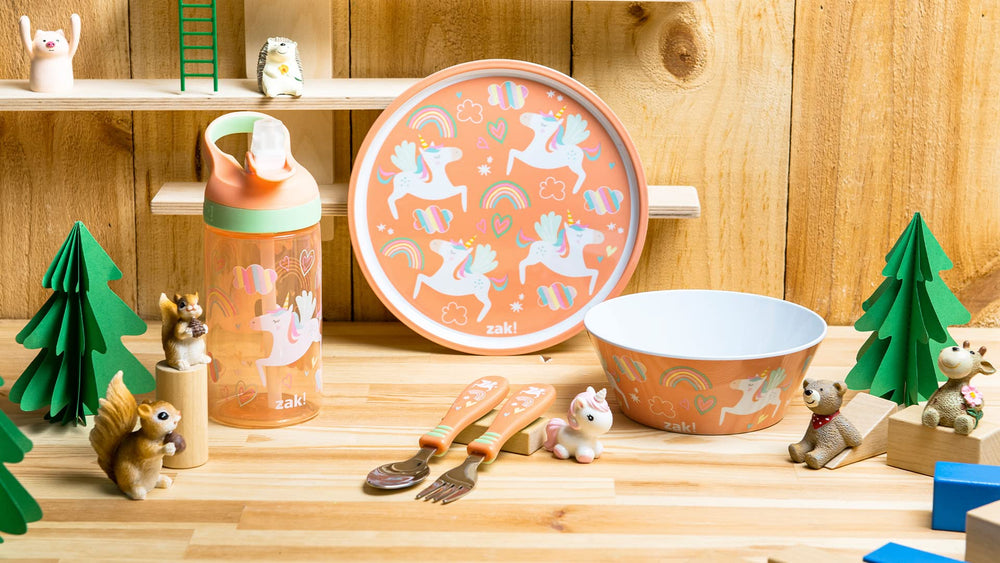 Zak Designs Unicorn packaging emphasizes kid-friendly unicorn theme