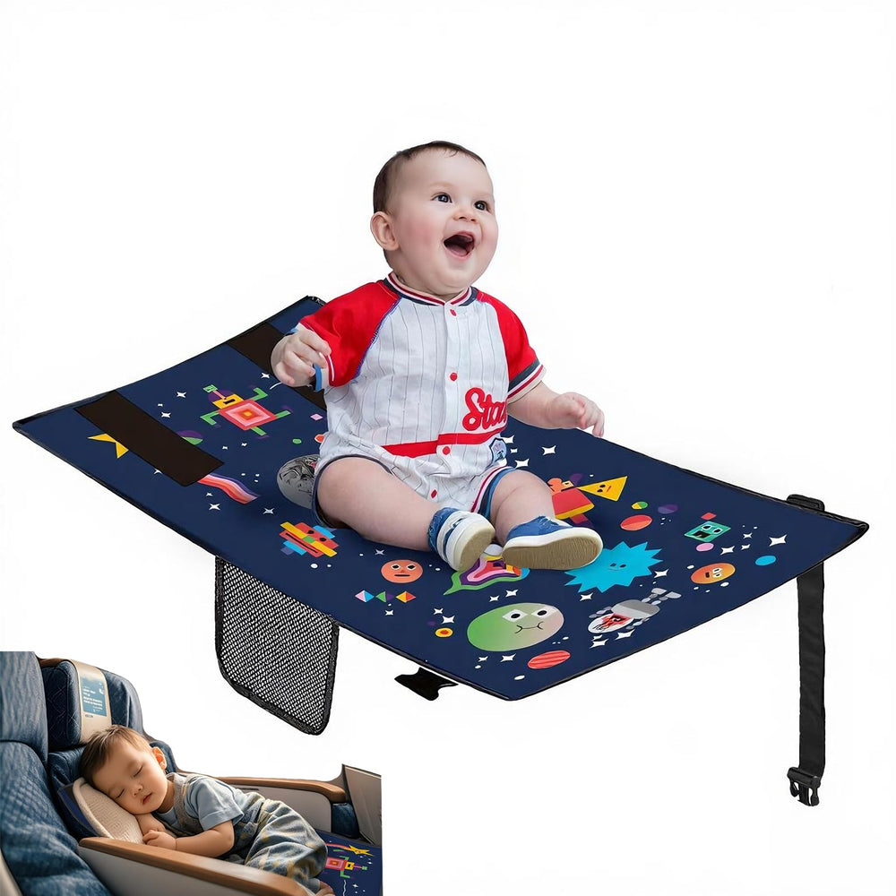 Zalhyrox Toddler Airplane Bed setup in flight for cozy naps.