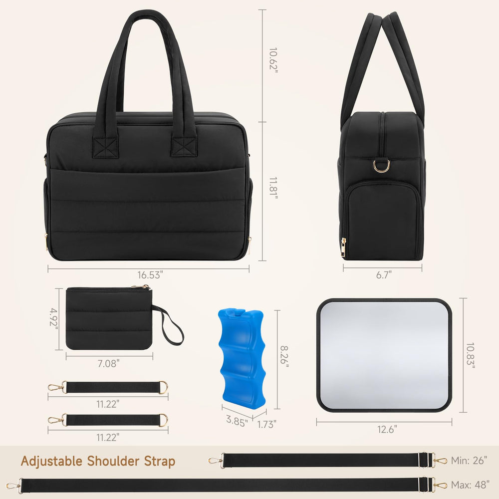 Zalirium bag with luggage sleeve for easy airport travel and hotel stays.