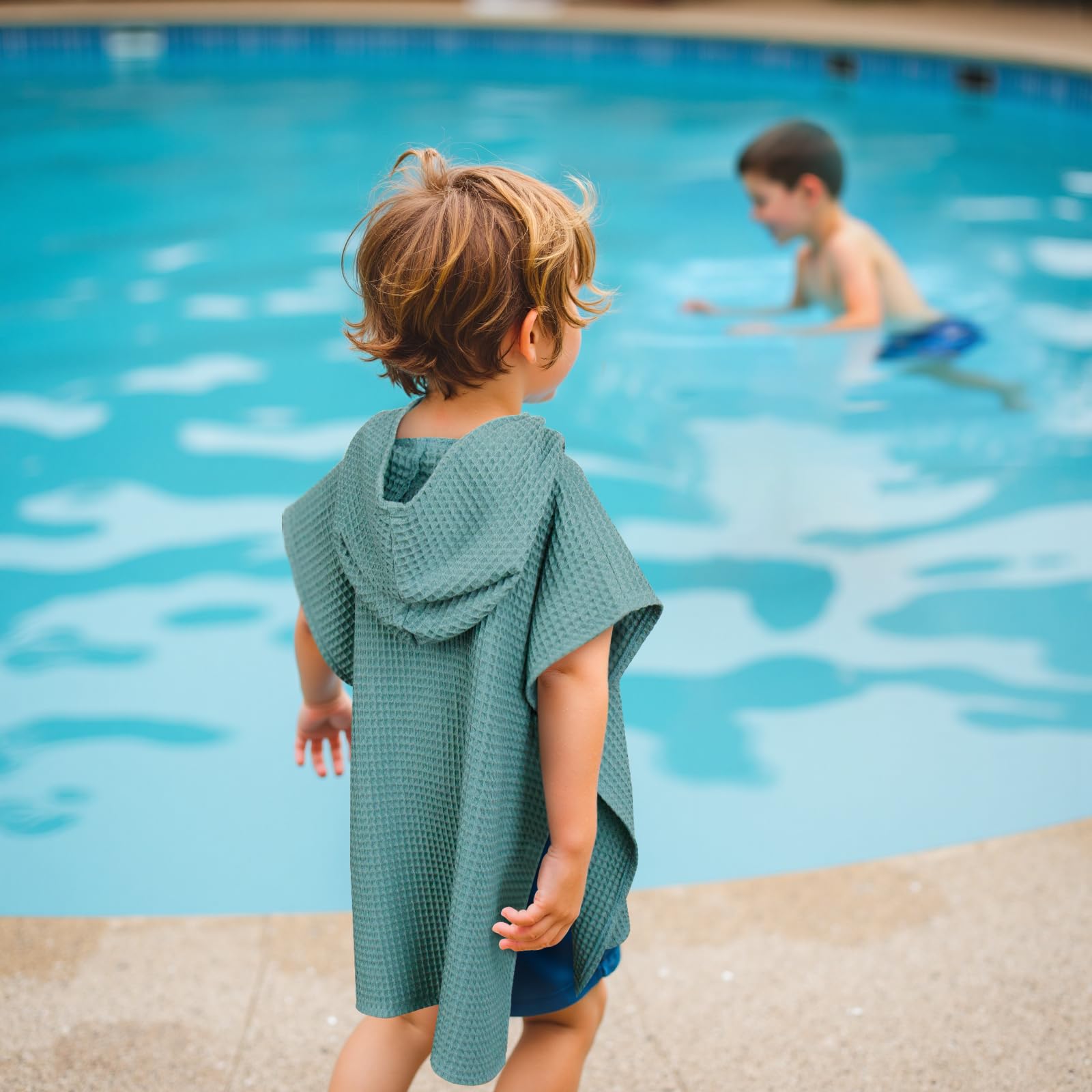 Zamlory hooded towel lightweight waffle cotton ideal for travel