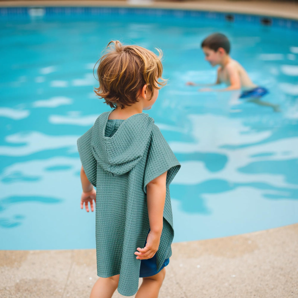 Zamlory hooded towel lightweight waffle cotton ideal for travel