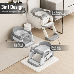 Zamno folded-ladder compact mode showcases travel-ready potty training on the go.
