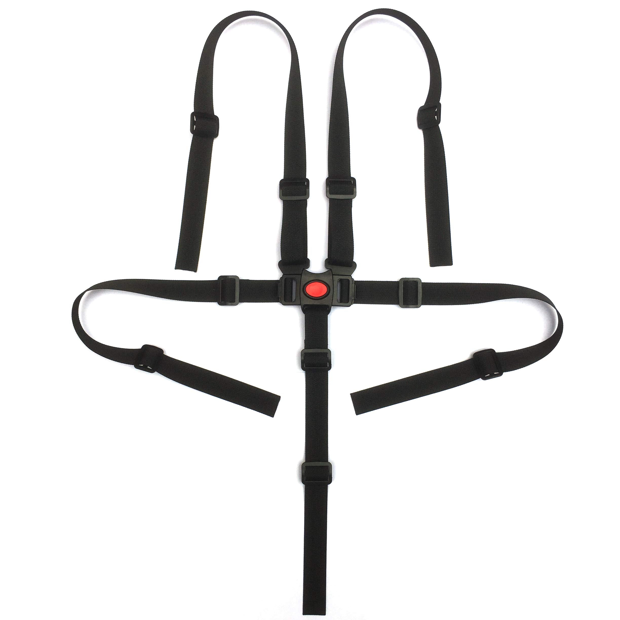 ZARPMA baby harness 5-point view for secure stroller seating