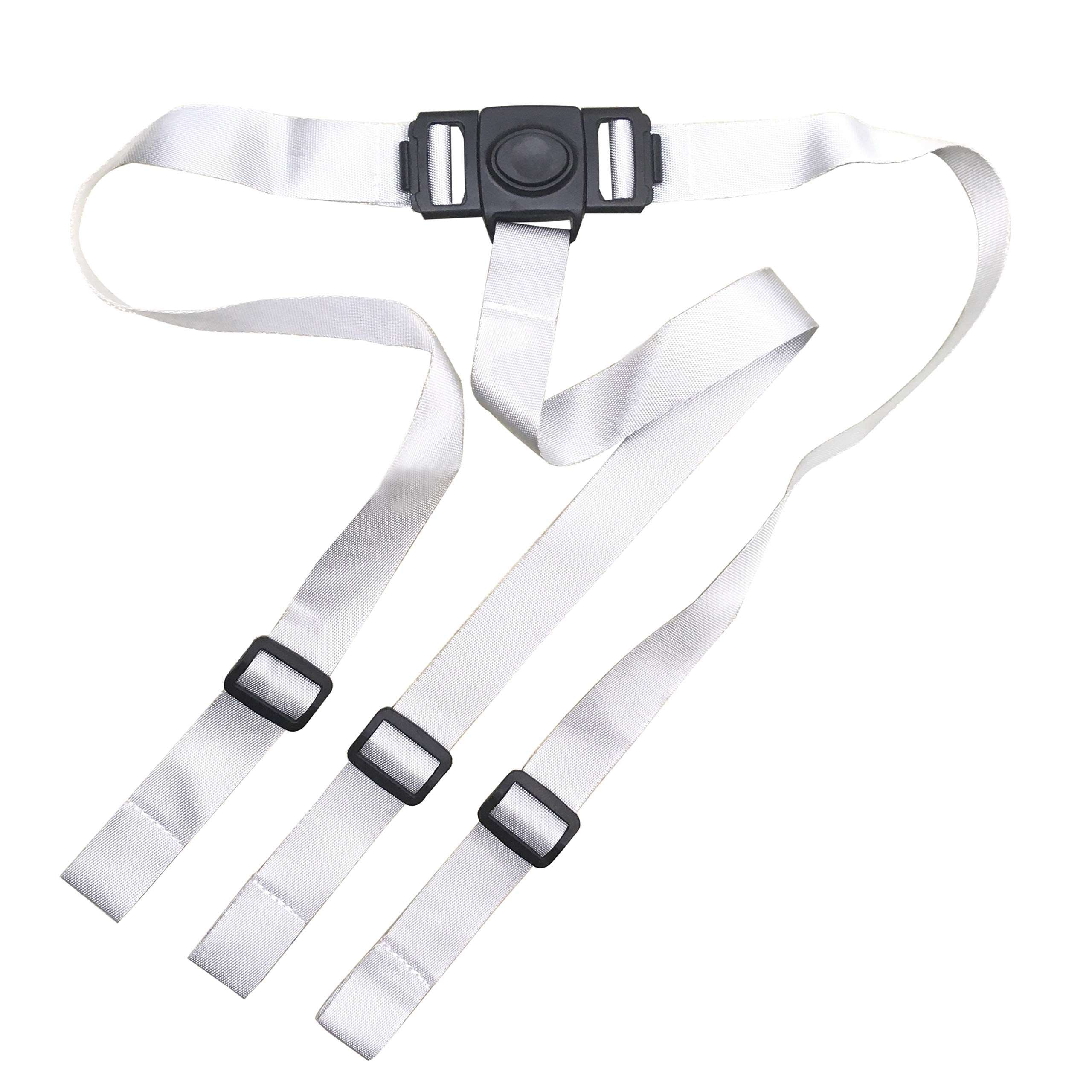 ZARPMA high chair straps grey 3-point harness for secure meals