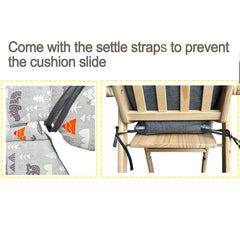 ZARPMA highchair cushion measurements reveal compact base and supportive backrest