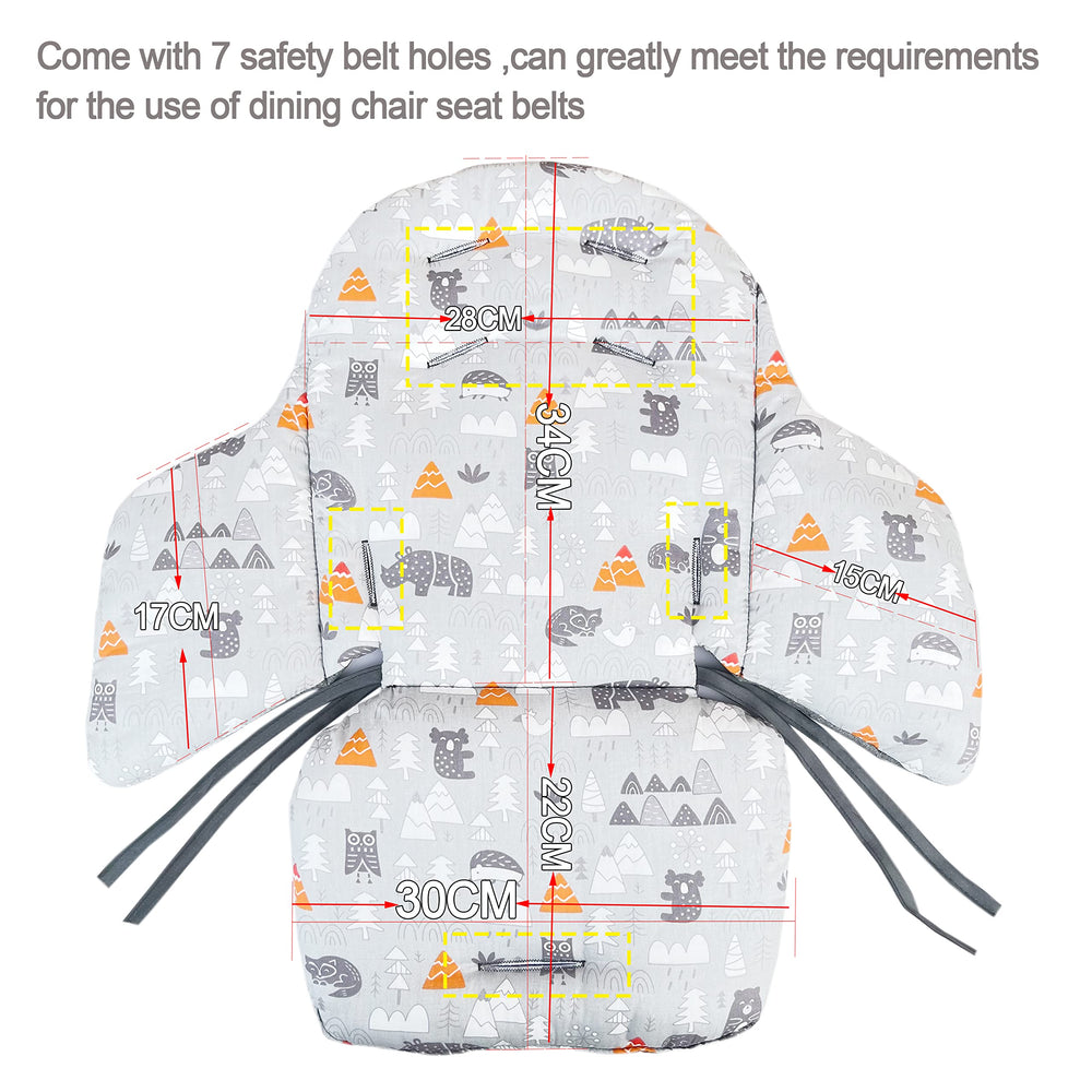 ZARPMA highchair cushion packaging image confirms 1 insert included