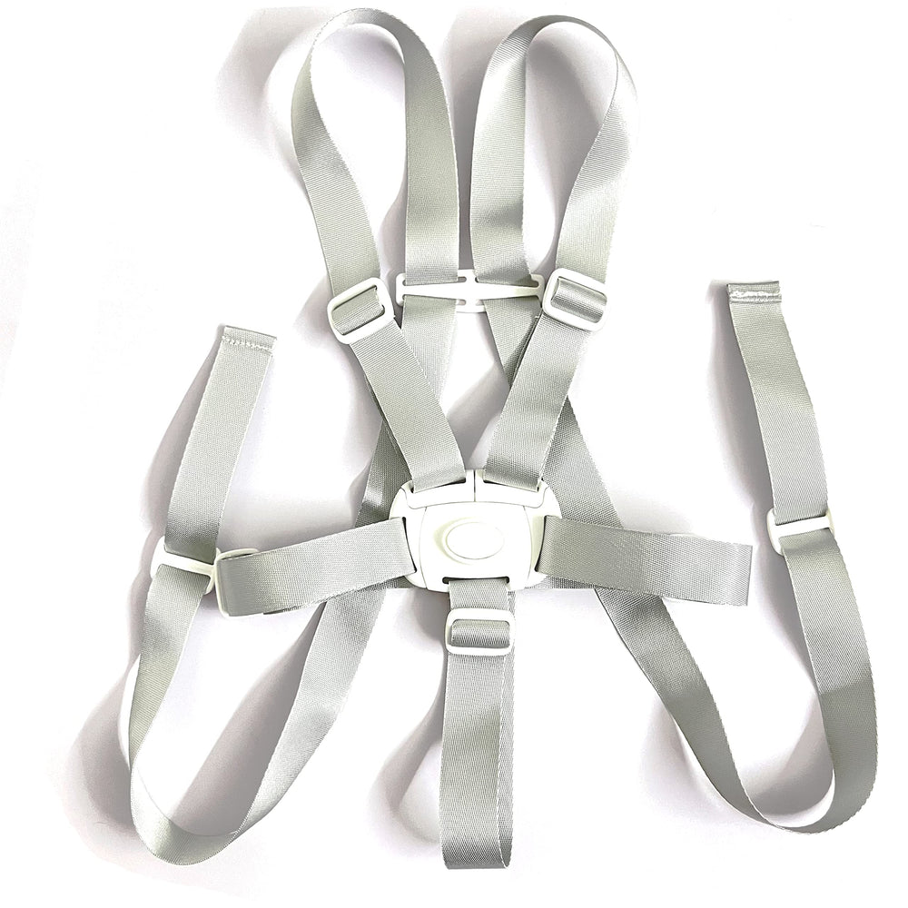 ZARPMA straps in use during mealtime on a high chair
