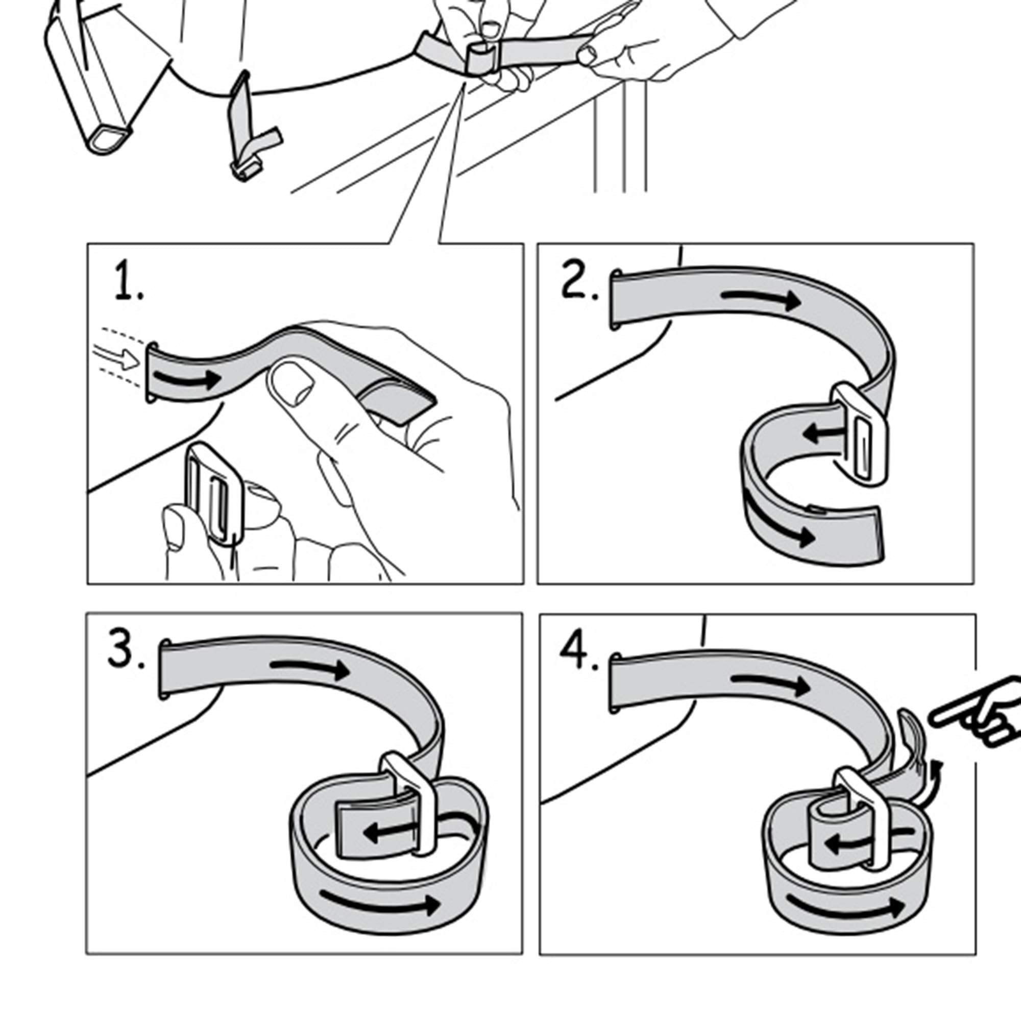 ZARPMA packaging includes one safe belt for quick setup