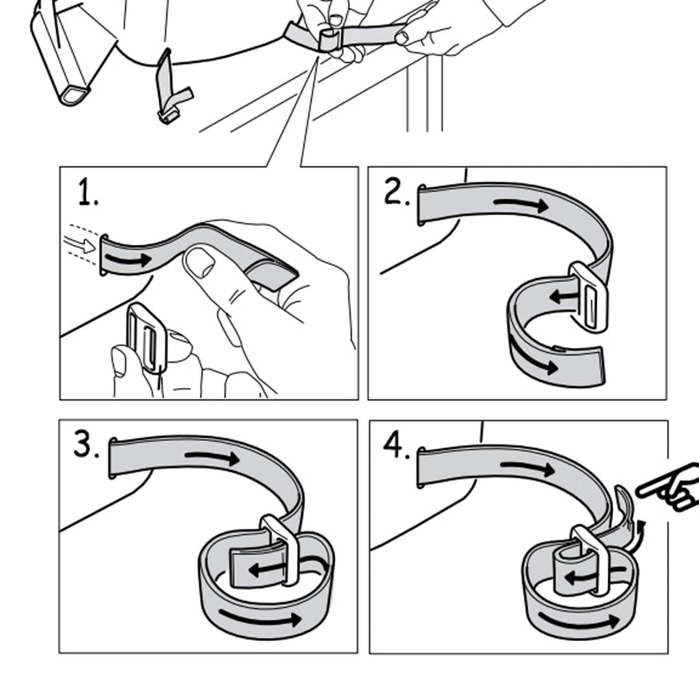 ZARPMA packaging includes one safe belt for quick setup