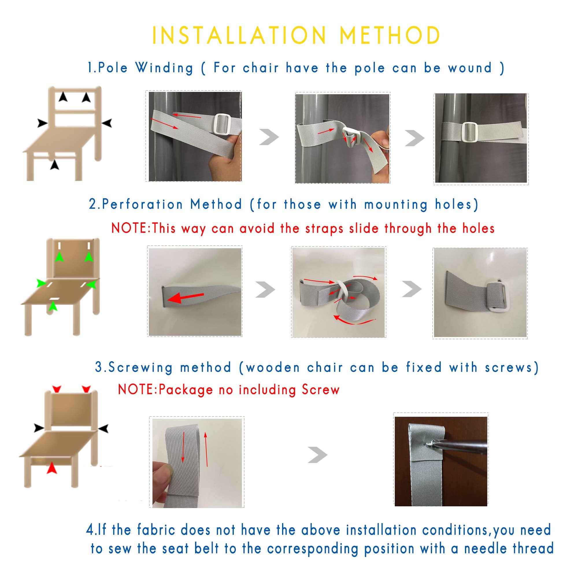 ZARPMA pram/stroller belt for secure seated position during travel