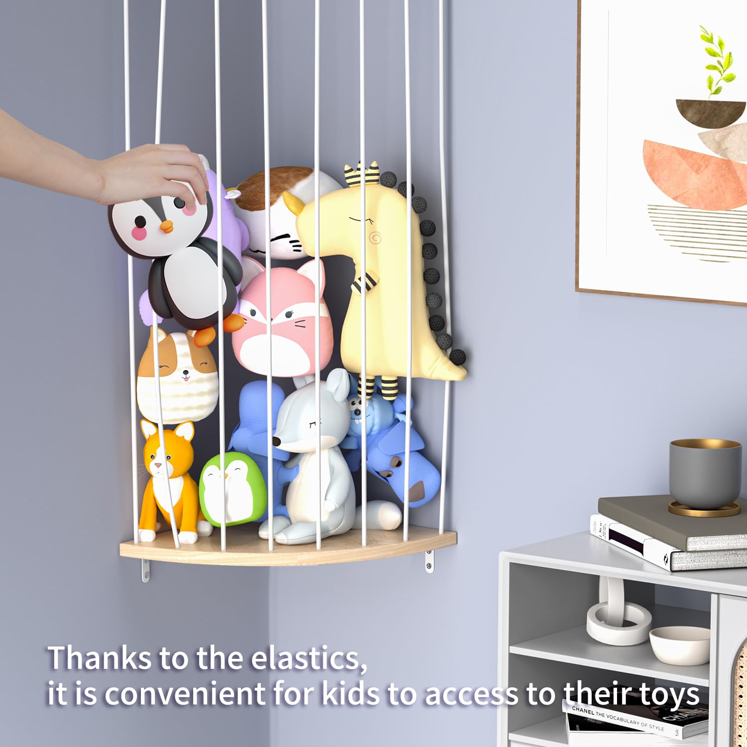 Zayysoha durable pine wood frame supports daily kids use and organization